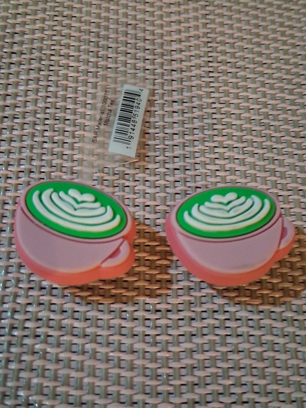 Crocs Jibbitz MATCHA TEA set of 2 NEW